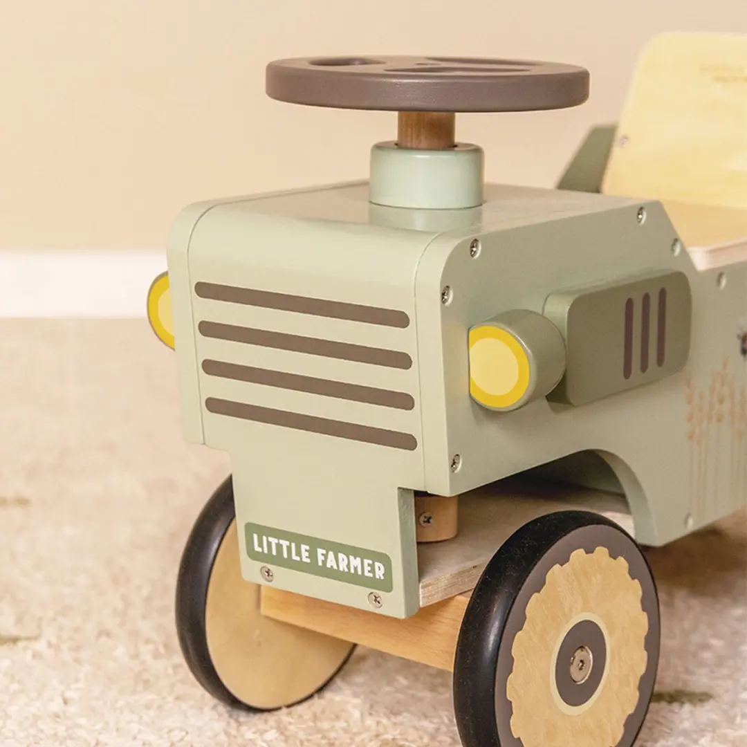 Little Dutch Little Farm Houten Looptractor - Multicolor - afbeelding 2 van 6