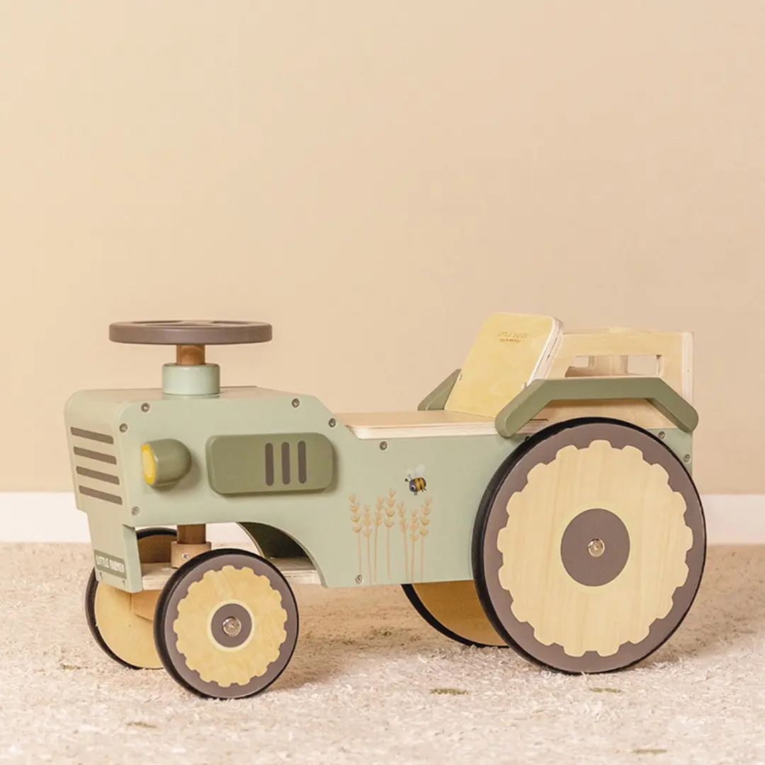 Little Dutch Little Farm Houten Looptractor - Multicolor - afbeelding 4 van 6