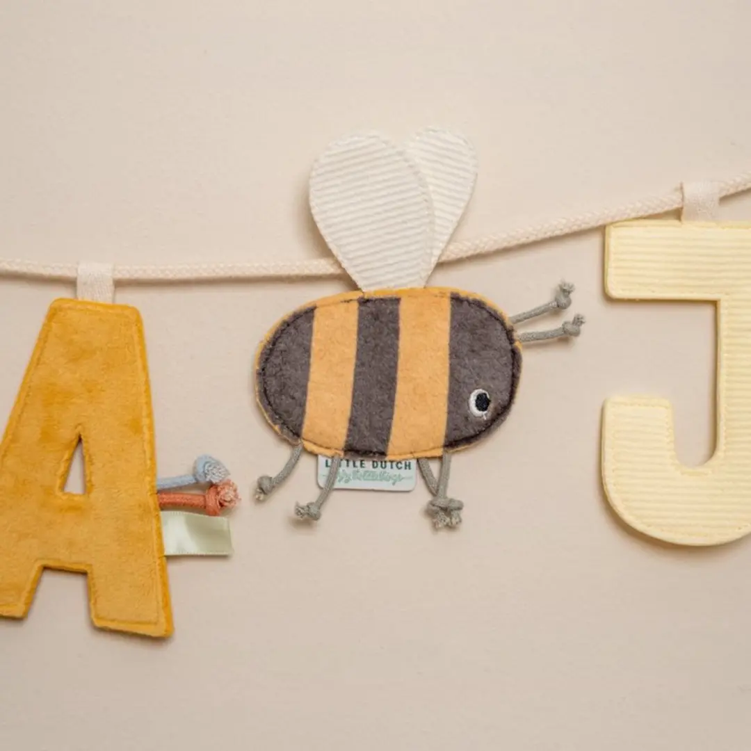 Little Dutch Slinger Element Letter J - Geel
