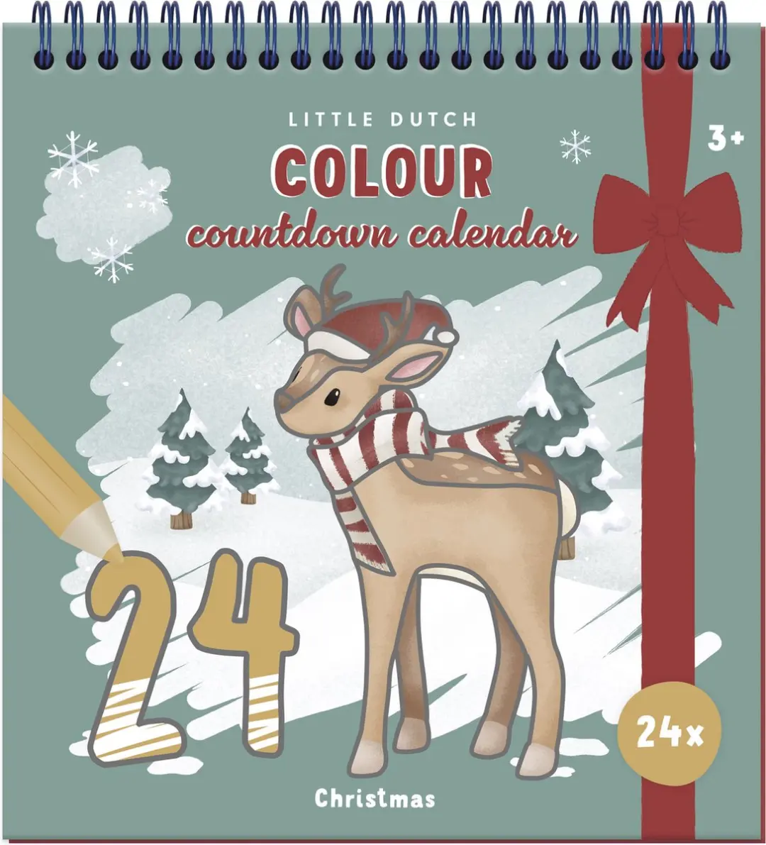 Little Dutch Kerst Aftelkalender Kleurboek