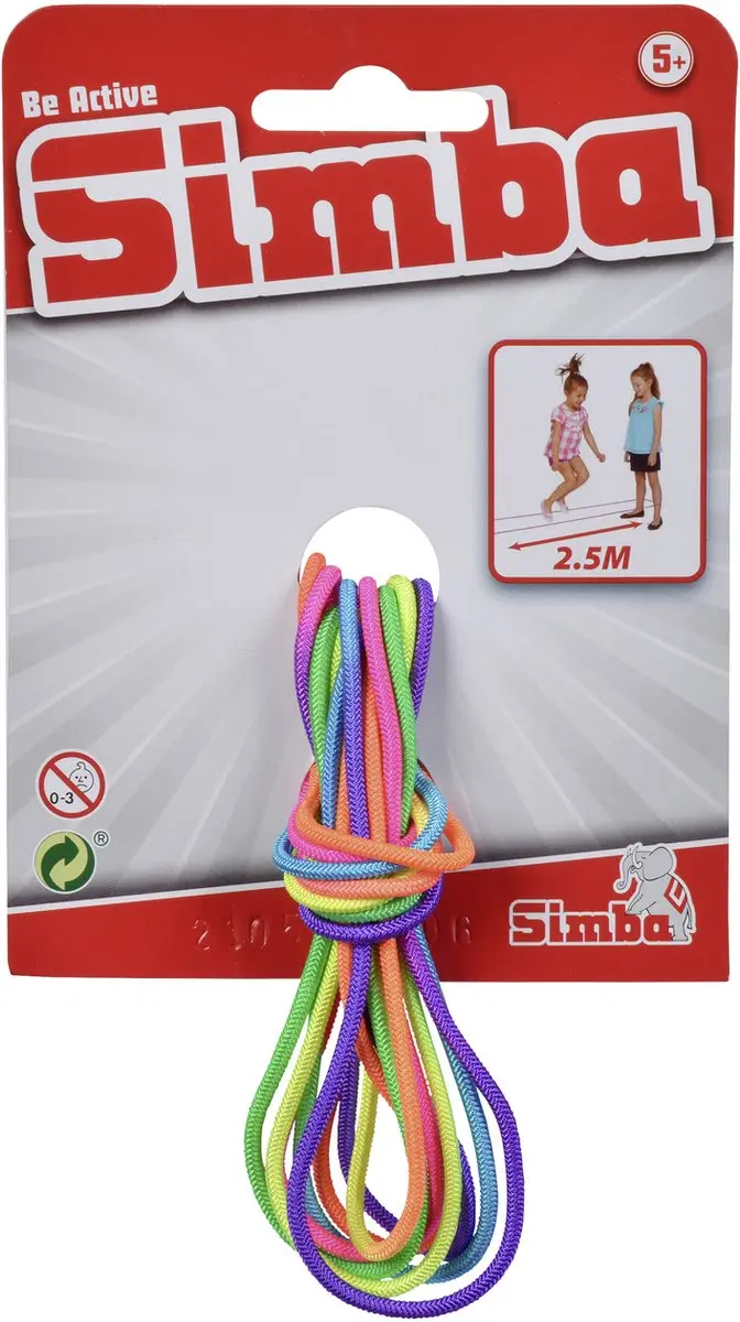 Simba Rubber Twist Springtouw - Meerkleurig
