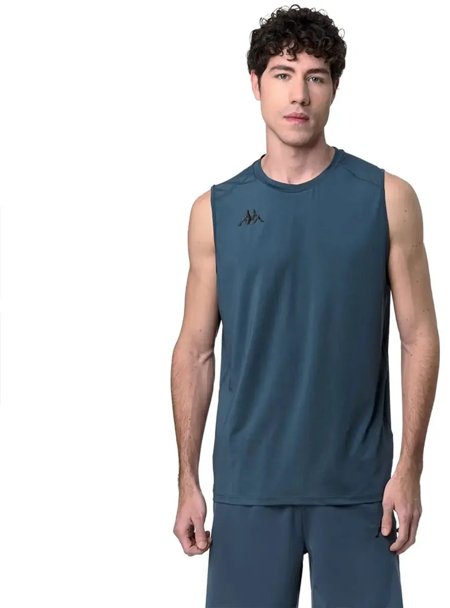 Kappa Ileo Mouwloos T-shirt Grijs XL Man