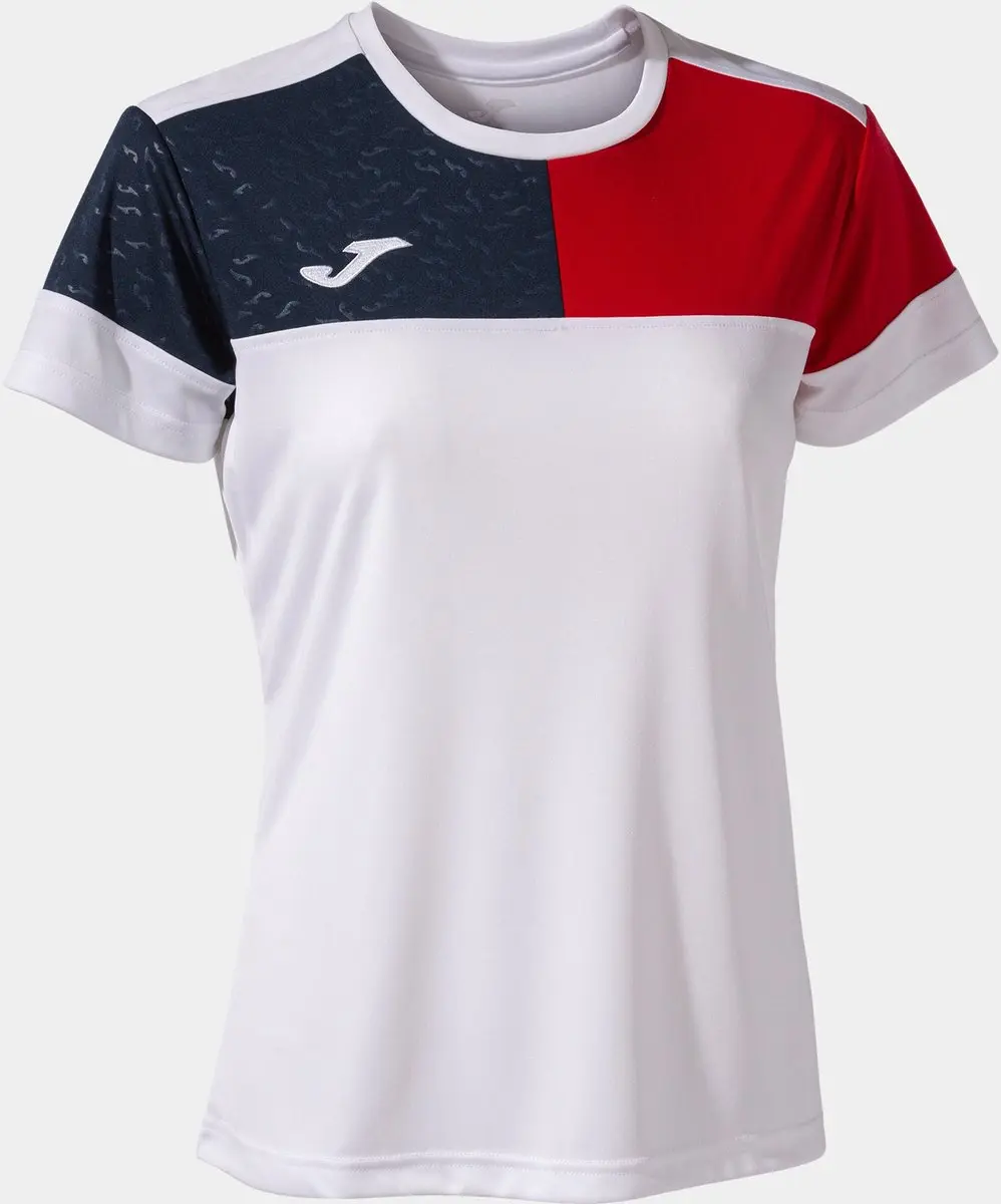 Joma Crew V T-shirt Met Korte Mouwen Wit XL Vrouw