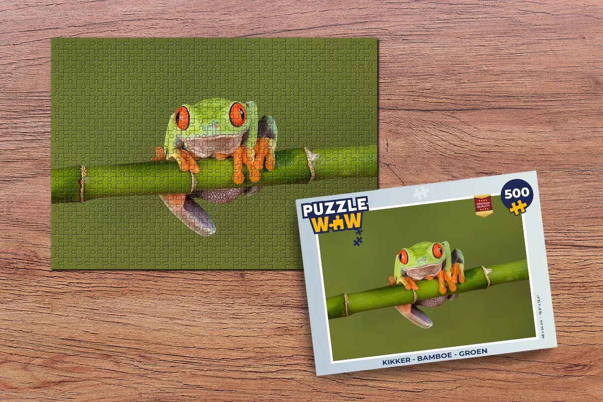 PuzzleWow Kikker Legpuzzel 500 Stuks - Multicolor