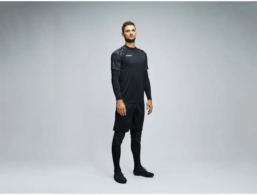 Uhlsport Reaction Trainingspak Jongens 128 - Zwart/Donkergrijs - afbeelding 2 van 6