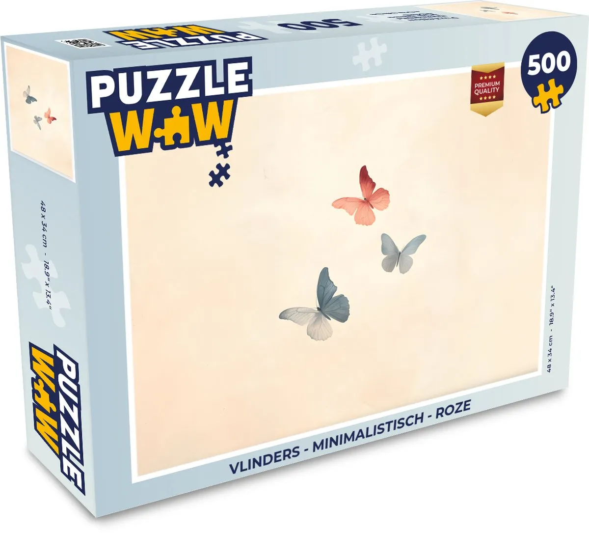 PuzzleWow Vlinders Legpuzzel 500 Stuks