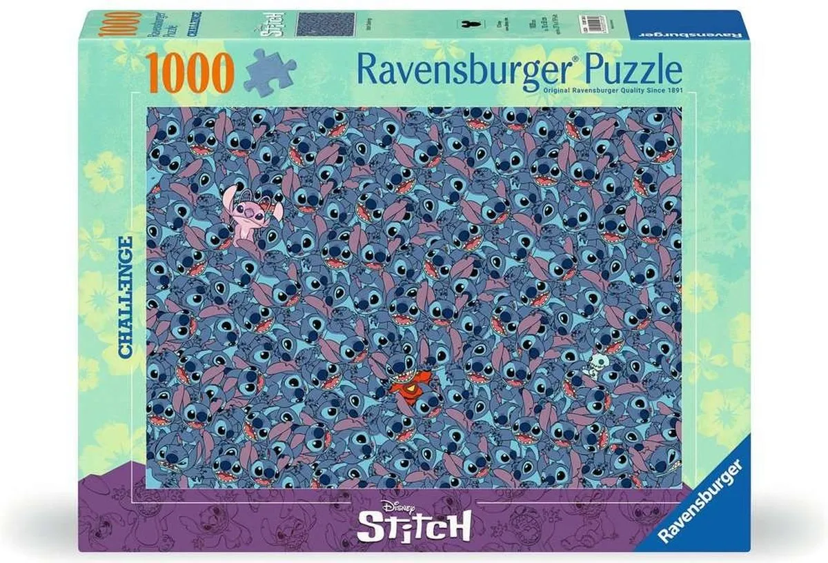 Ravensburger Disney Stitch Challenge Legpuzzel 1000 Stuks - Multicolor