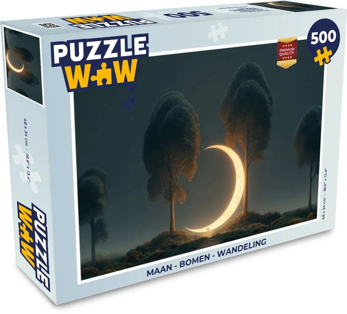 PuzzleWow Maan - Bomen Wandeling Legpuzzel 500 Stuks