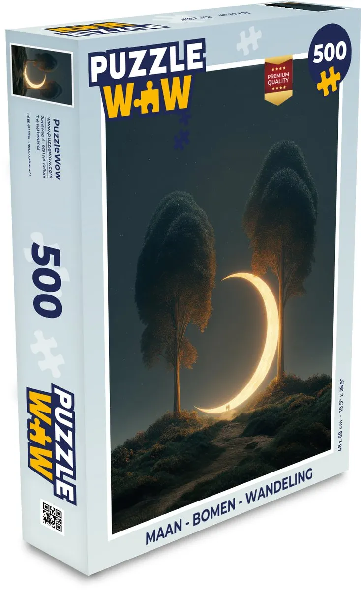 PuzzleWow Maan - Bomen Wandeling Legpuzzel 500 Stuks