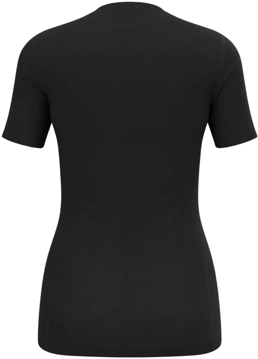 ODLO Natural Merino 200 Crew Neck Shirt Dames - Maat L - Zwart