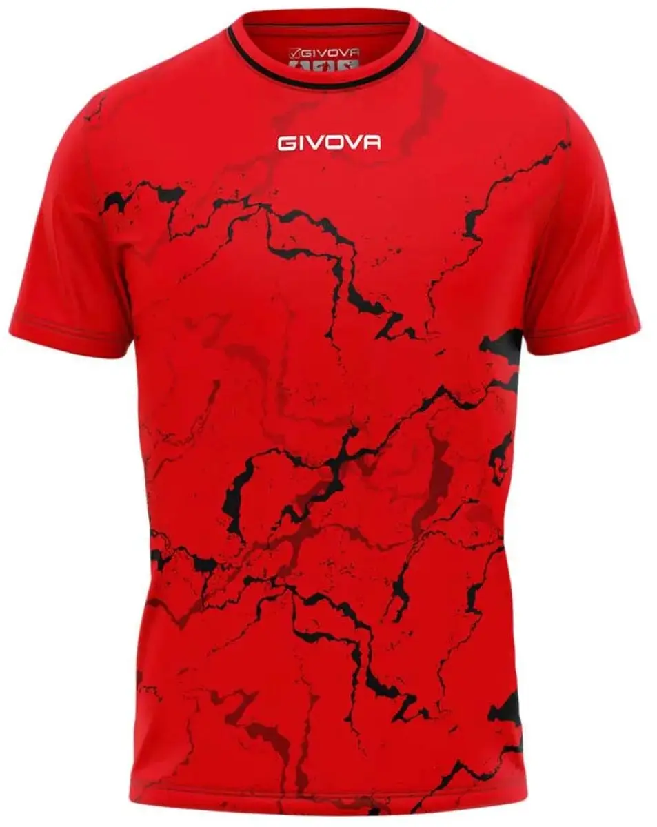 Givova Sportshirt Grafite Rood-Zwart M - afbeelding 3 van 3
