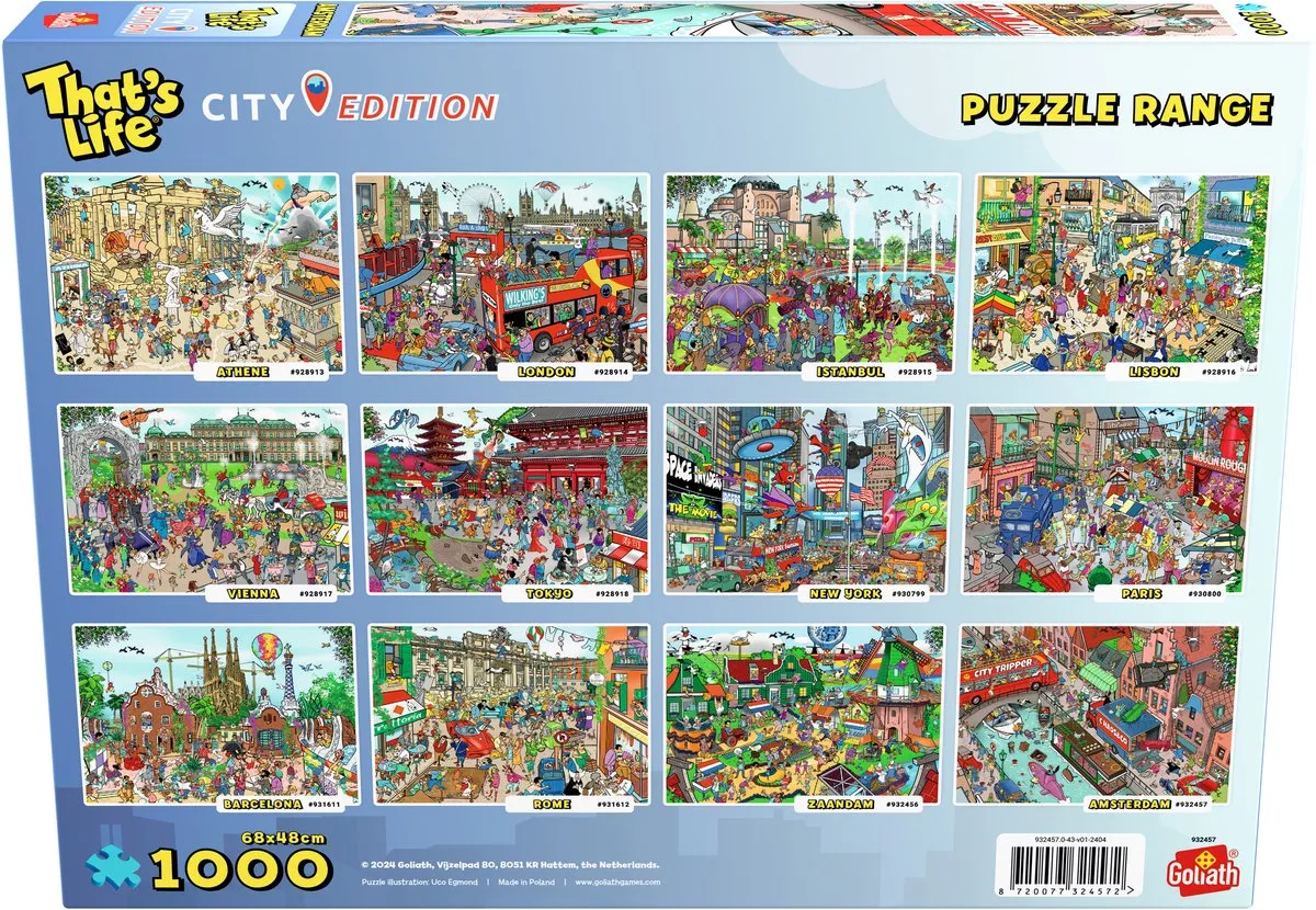 Goliath That's Life City Edition Amsterdam Legpuzzel 1000 Stuks - 68x48cm