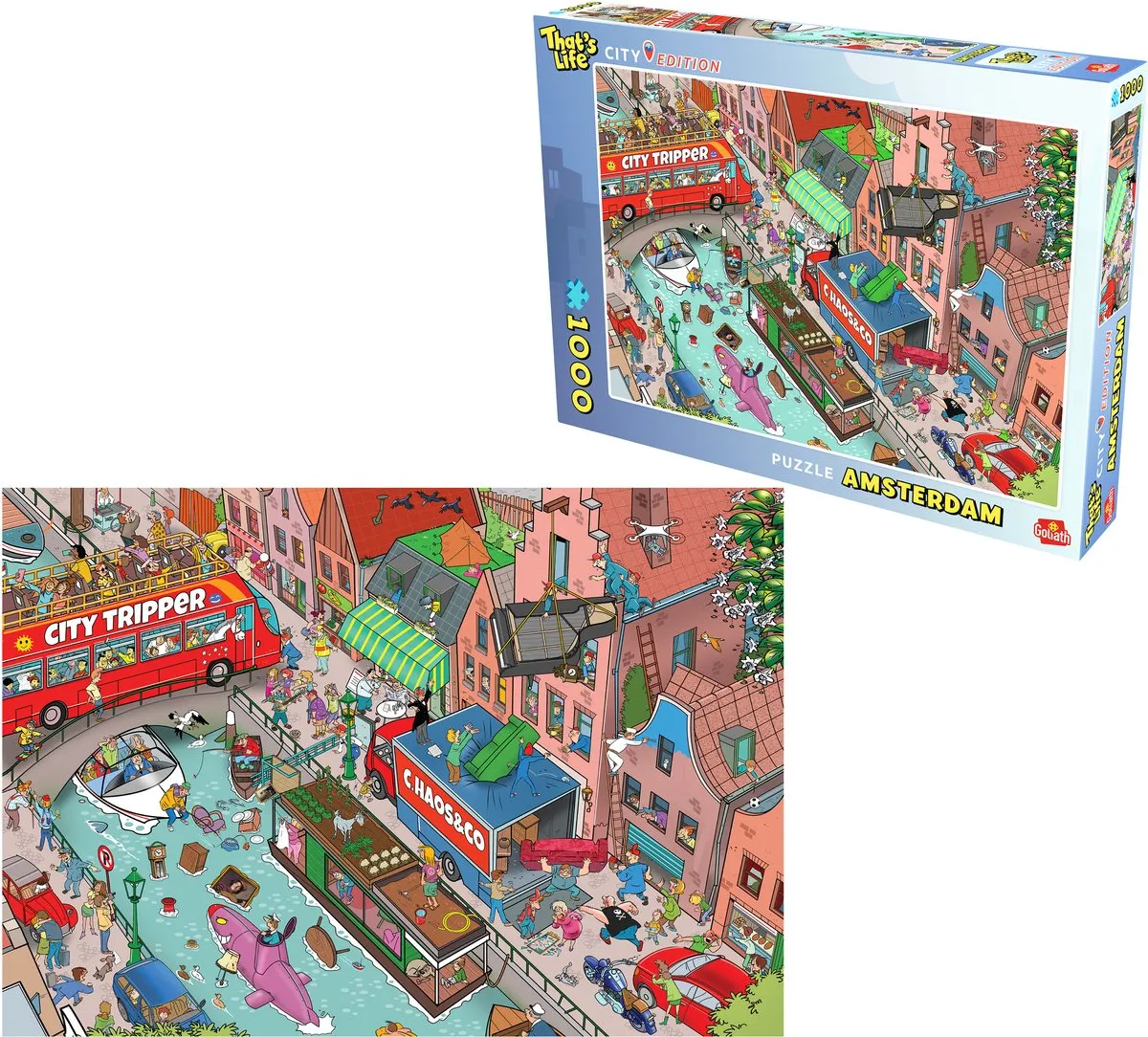 Goliath That's Life City Edition Amsterdam Legpuzzel 1000 Stuks - 68x48cm