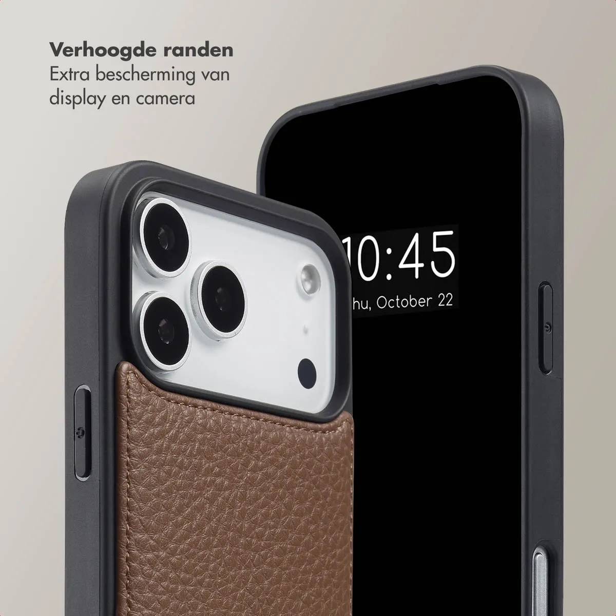 Selencia Hoesje iPhone 17 Pro Max - Mocha Brown - 2 Pasjes
