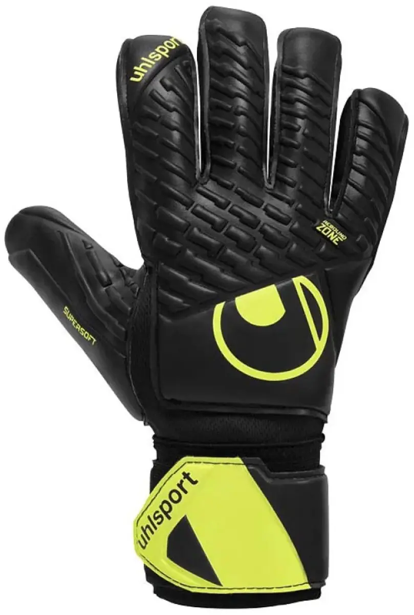 Uhlsport FM Supersoft HN Flex Frame Keepershandschoenen - 6.5 - Zwart/Fluo Geel
