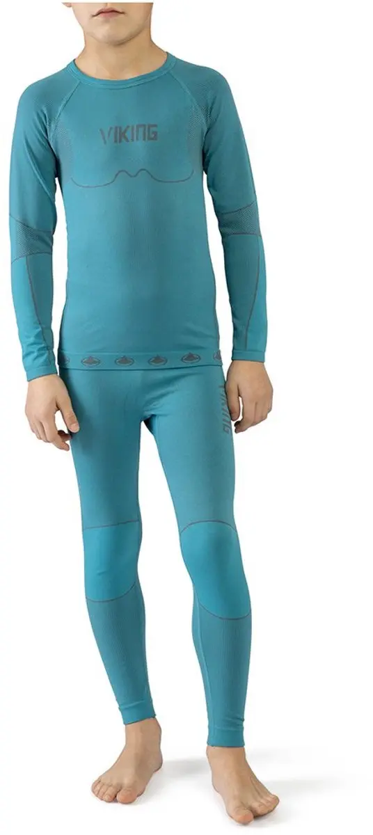 Viking Riko Lange Mouwen Basislaagset Blauw 152-164 cm Jongen