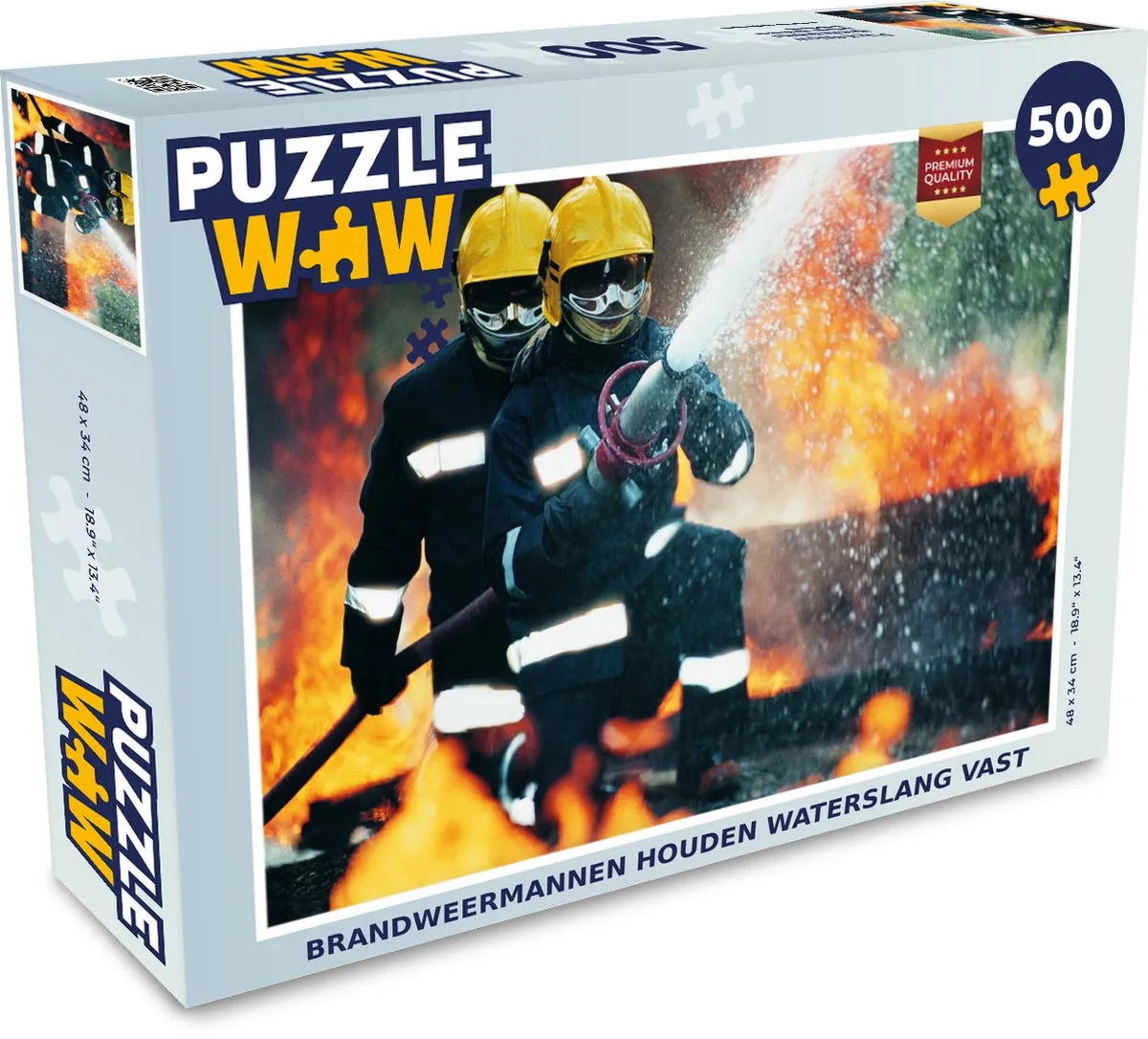 PuzzleWow Brandweermannen Legpuzzel 500 Stuks