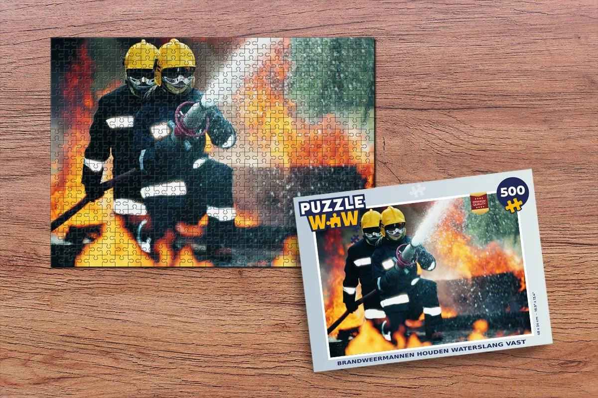PuzzleWow Brandweermannen Legpuzzel 500 Stuks - Multicolor
