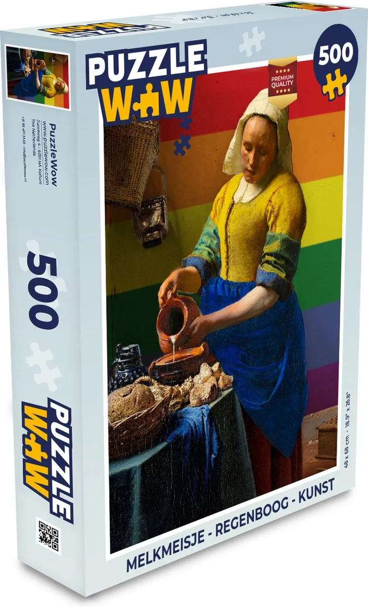 PuzzleWow Melkmeisje Legpuzzel 500 Stuks