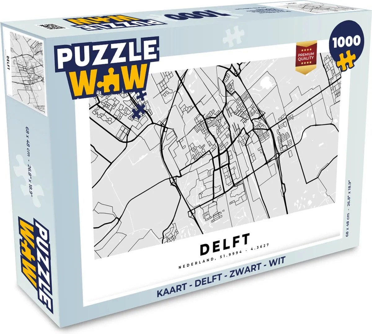 PuzzleWow Delft Puzzel 1000 Stuks