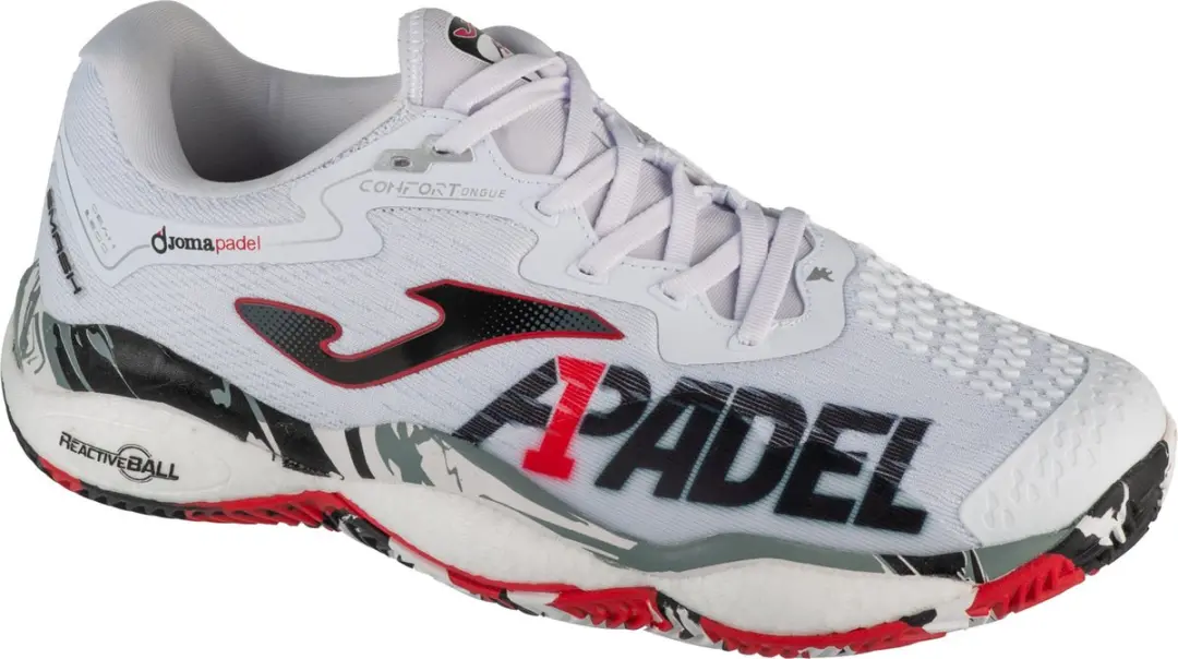 Joma Smash Men 2482 TSMAW2482C, Mannen, Wit, Tennisschoenen,buty do padla, maat:
