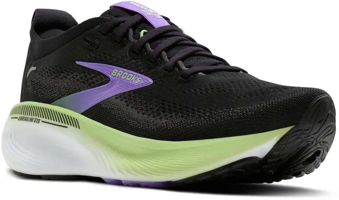 Brooks Adrenaline GTS 25 Hardloopschoenen - Vrouwen - Zwart - afbeelding 5 van 6