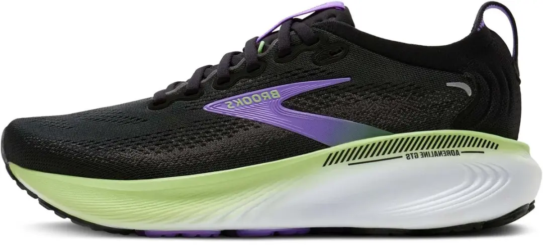 Brooks Adrenaline GTS 25 Hardloopschoenen - Vrouwen - Zwart - afbeelding 4 van 6