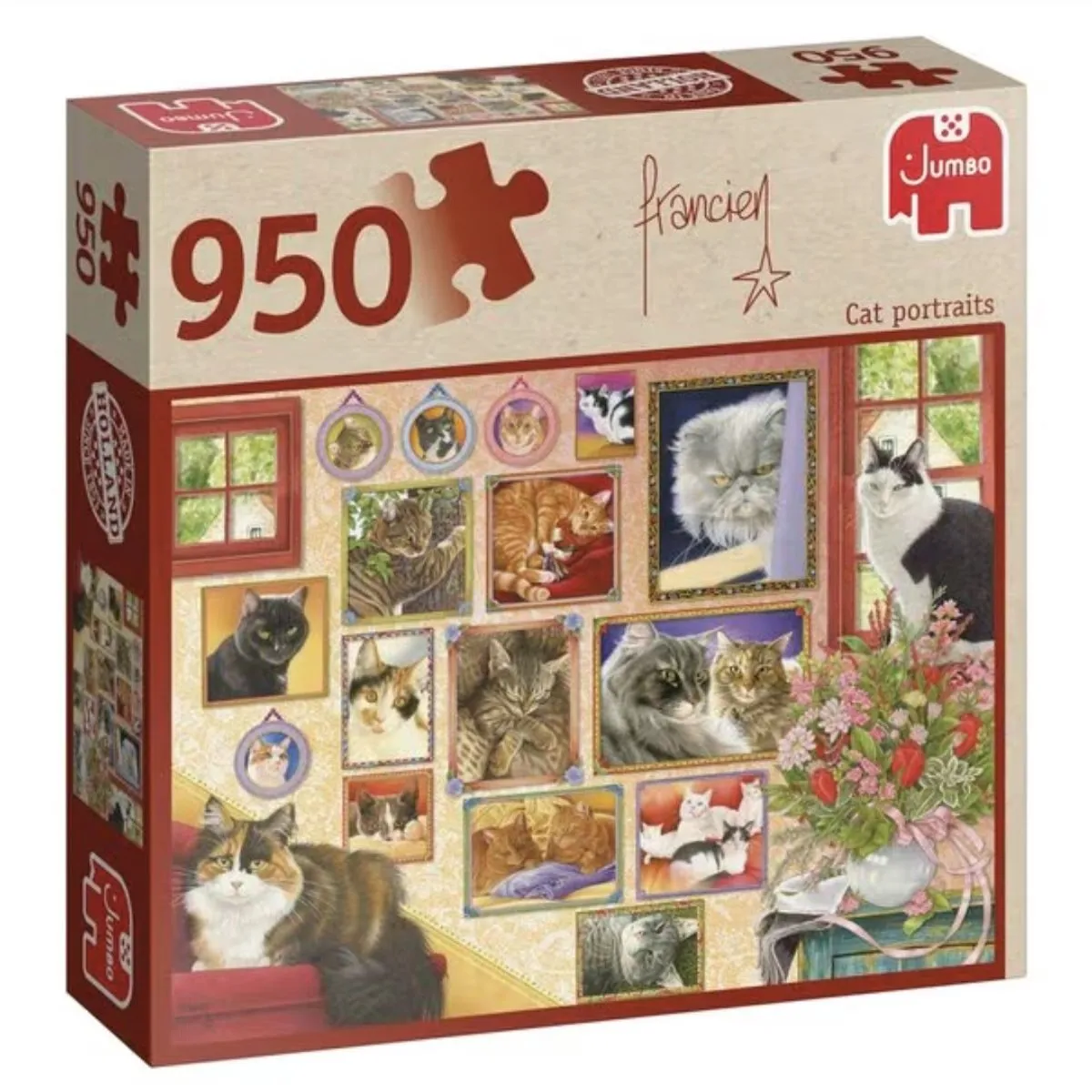 Jumbo Puzzel Francien Cat Portraits 950 Stuks