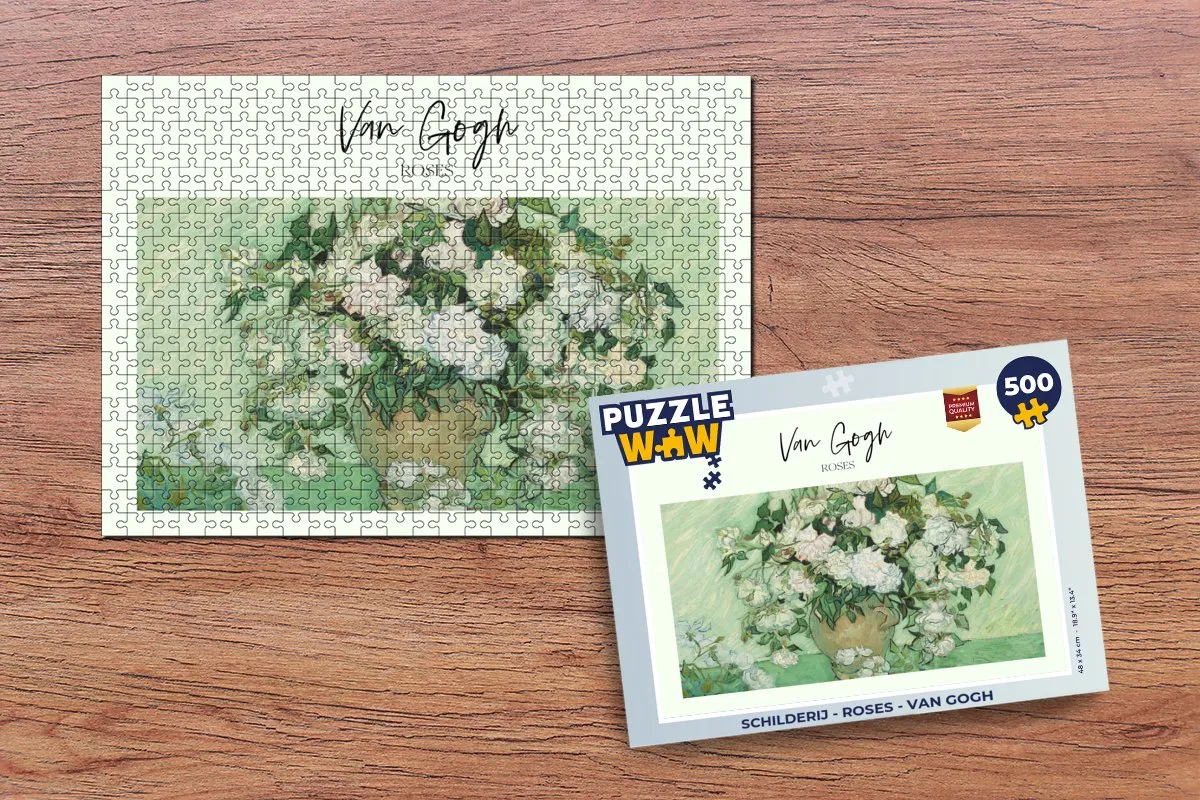 PuzzleWow Roses Legpuzzel 500 Stuks - Multicolor