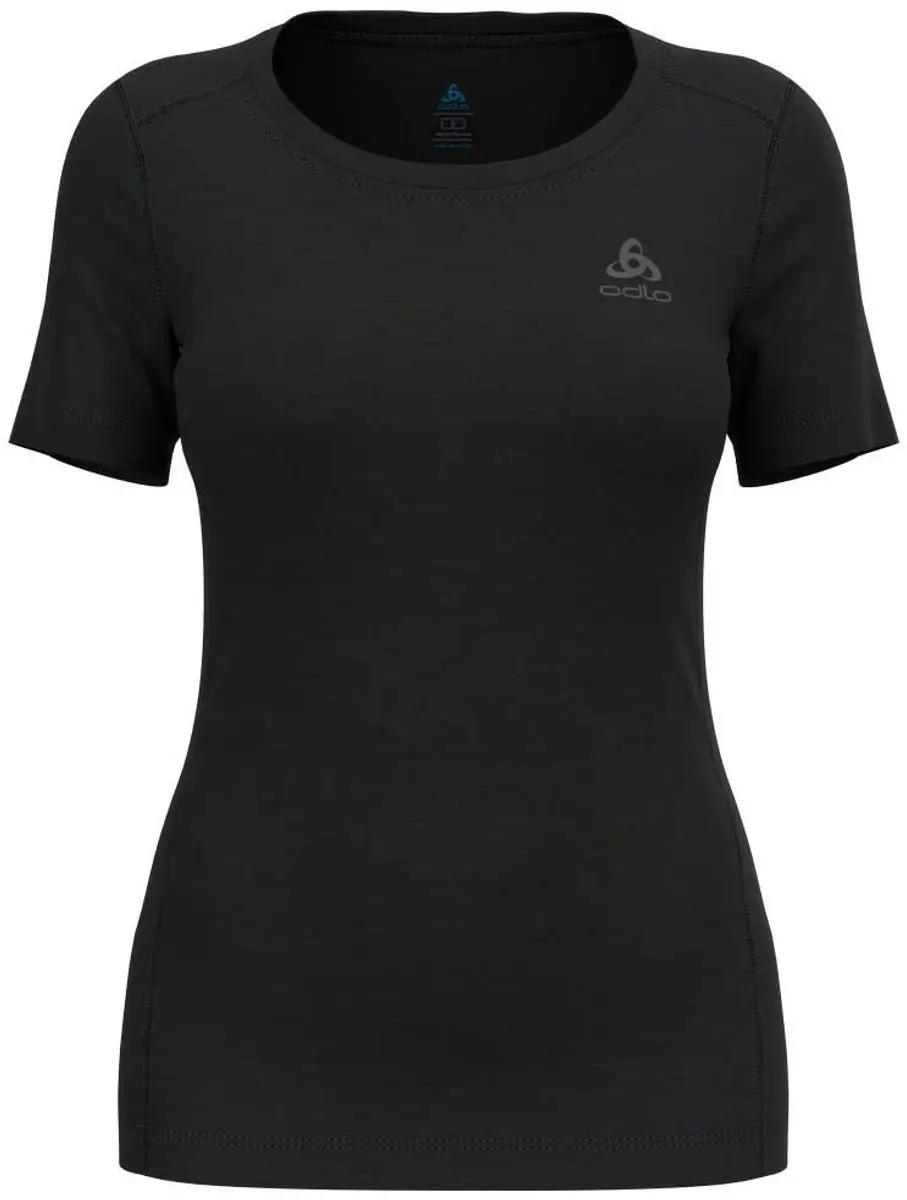 Odlo Merino 200 Korte Mouwen Basislaag Zwart XS Vrouw
