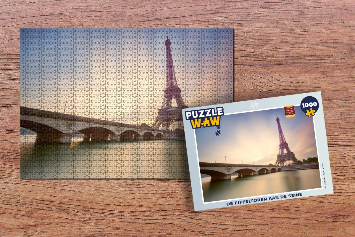 PuzzleWow Parijs Eiffeltoren Legpuzzel 1000 Stuks - Multicolor