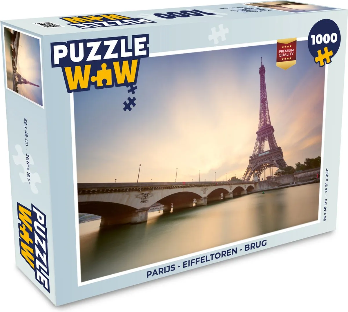 PuzzleWow Parijs Eiffeltoren Legpuzzel 1000 Stuks