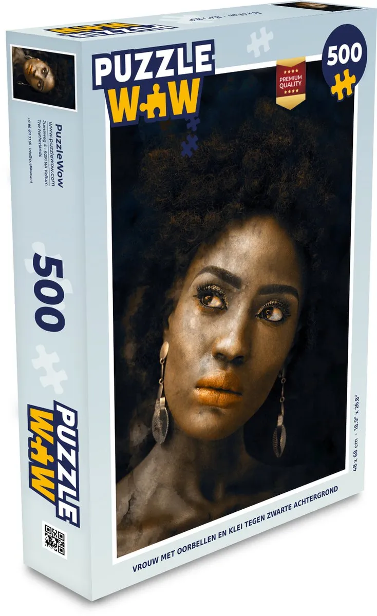 PuzzleWow Vrouwen Oorbellen Legpuzzel 500 Stuks