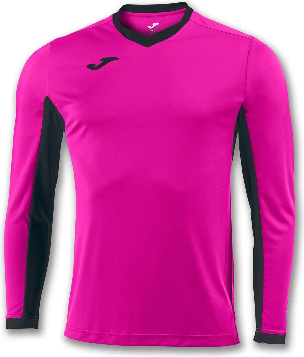 Joma Champion IV Voetbalshirt Lange Mouw Heren - Zwart / Roze | Maat: L