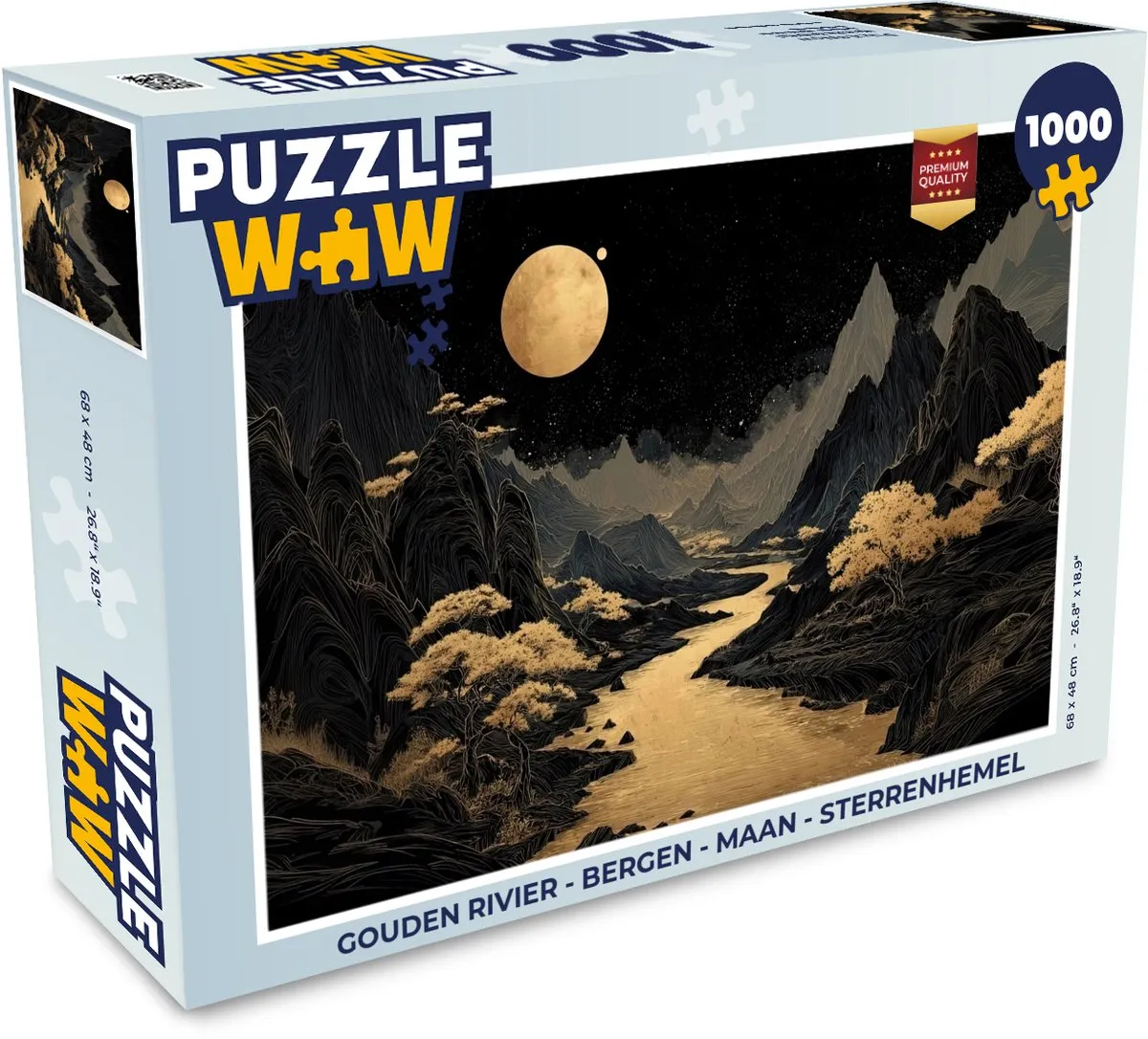 PuzzleWow Gouden Rivier Legpuzzel 1000 Stuks