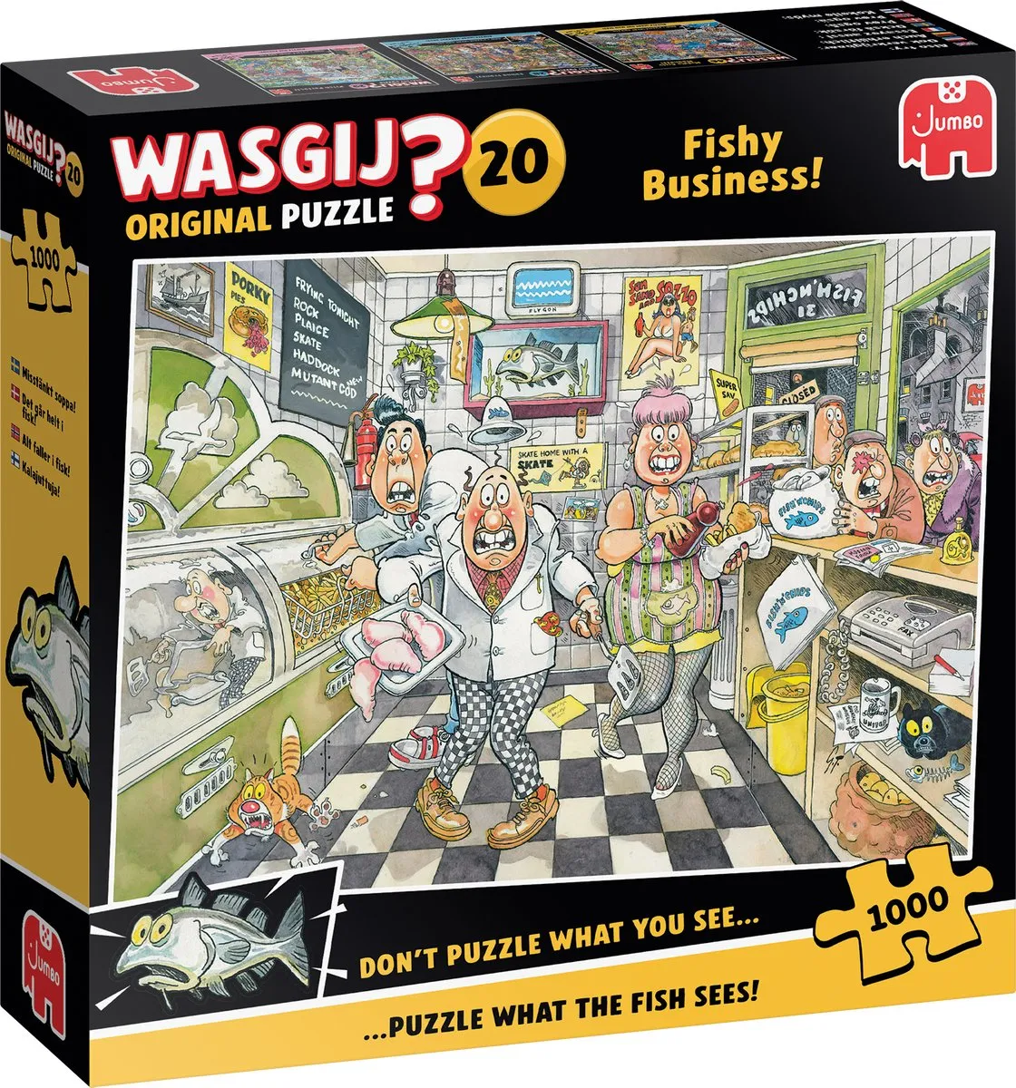 Jumbo Wasgij Original 20 Fishy Business! Puzzel - 1000 Stukjes