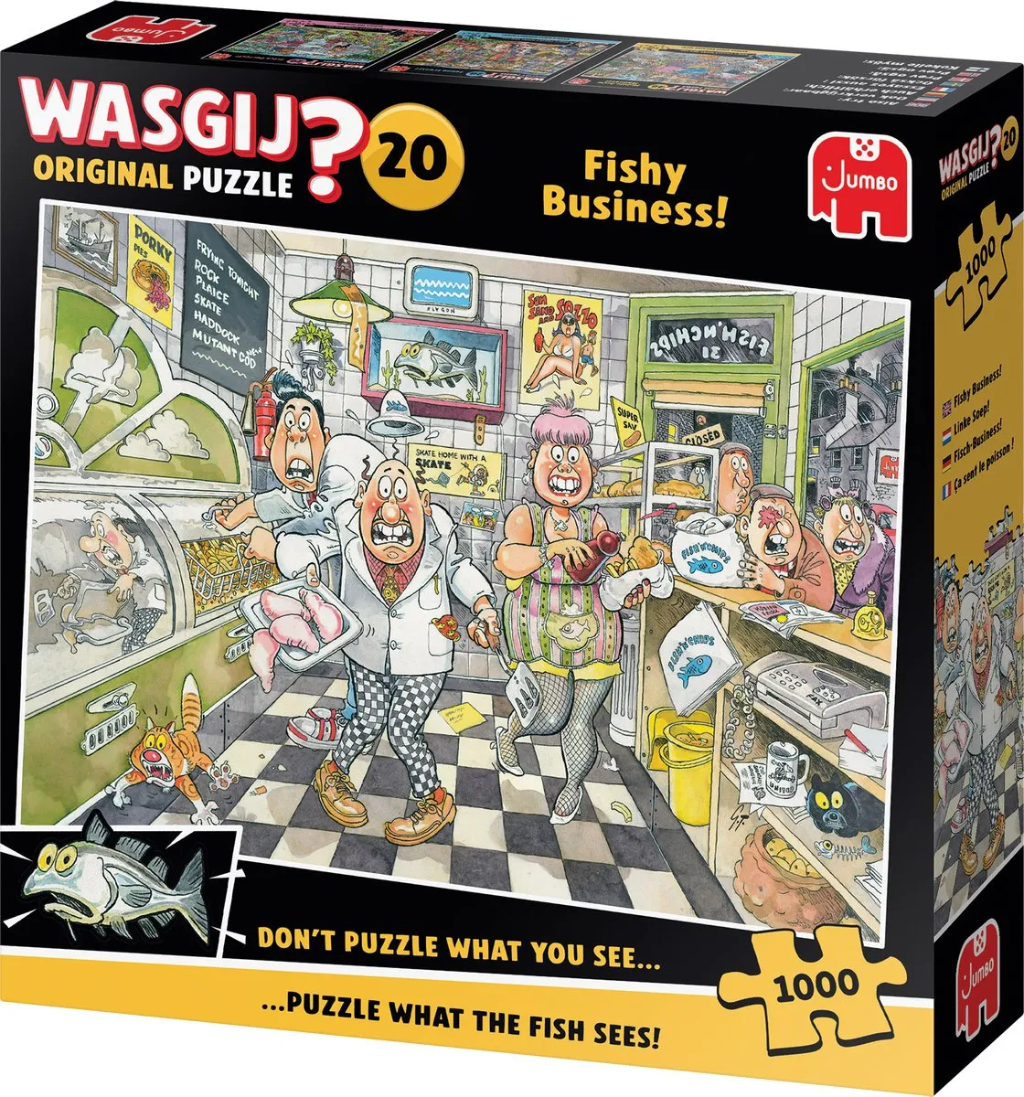 Jumbo Wasgij Original 20 Fishy Business! Puzzel - 1000 Stukjes