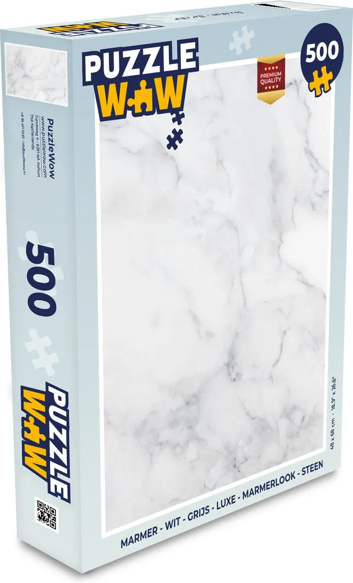 PuzzleWow Marmerlook Legpuzzel 500 Stuks
