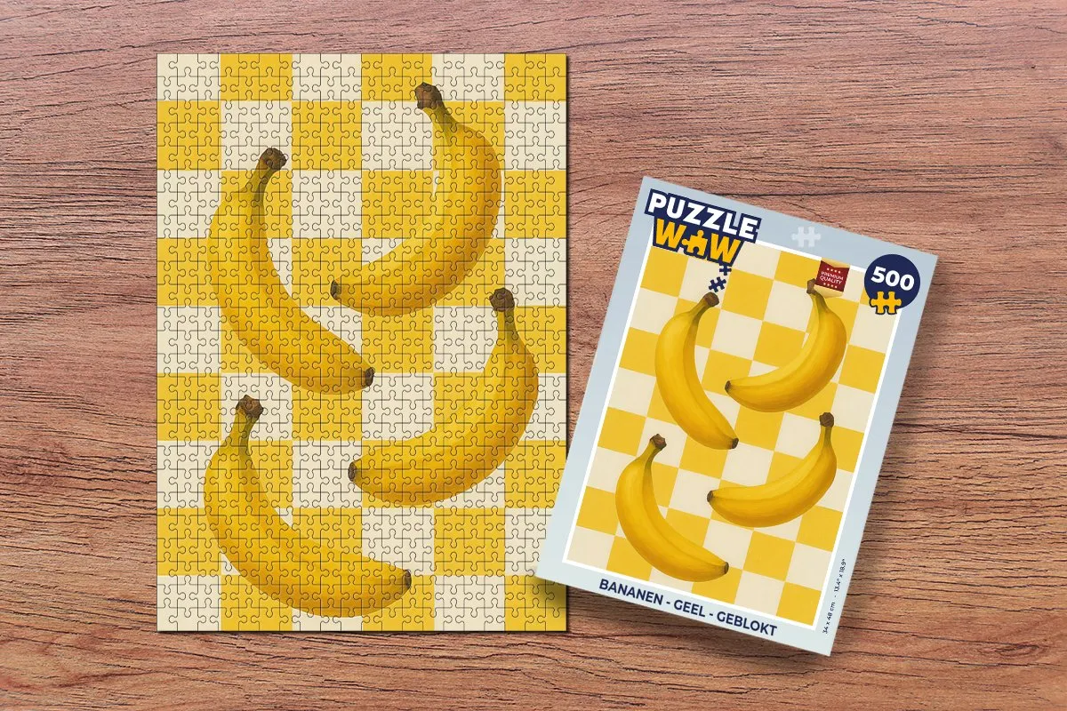 PuzzleWow Bananen Legpuzzel 500 Stuks - Geel