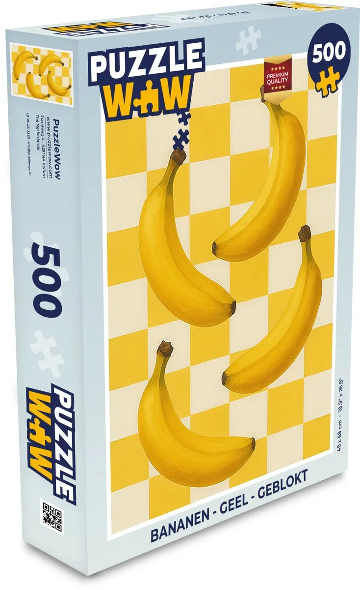 PuzzleWow Bananen Legpuzzel 500 Stuks