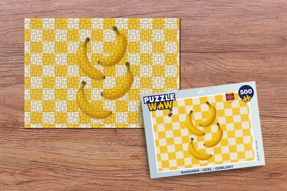 PuzzleWow Bananen Legpuzzel 500 Stuks - Geel