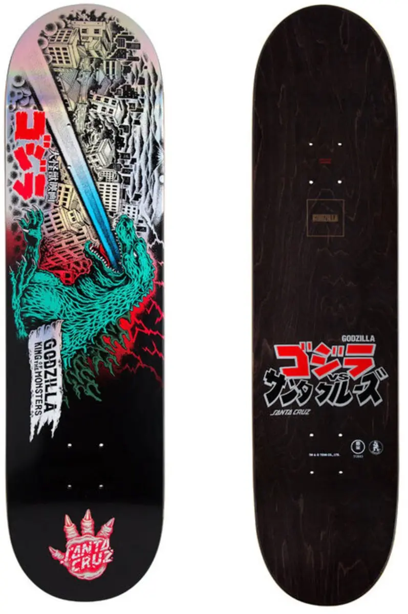 Santa Cruz x Godzilla O'Brien Reaper Skateboard Deck 8.25"