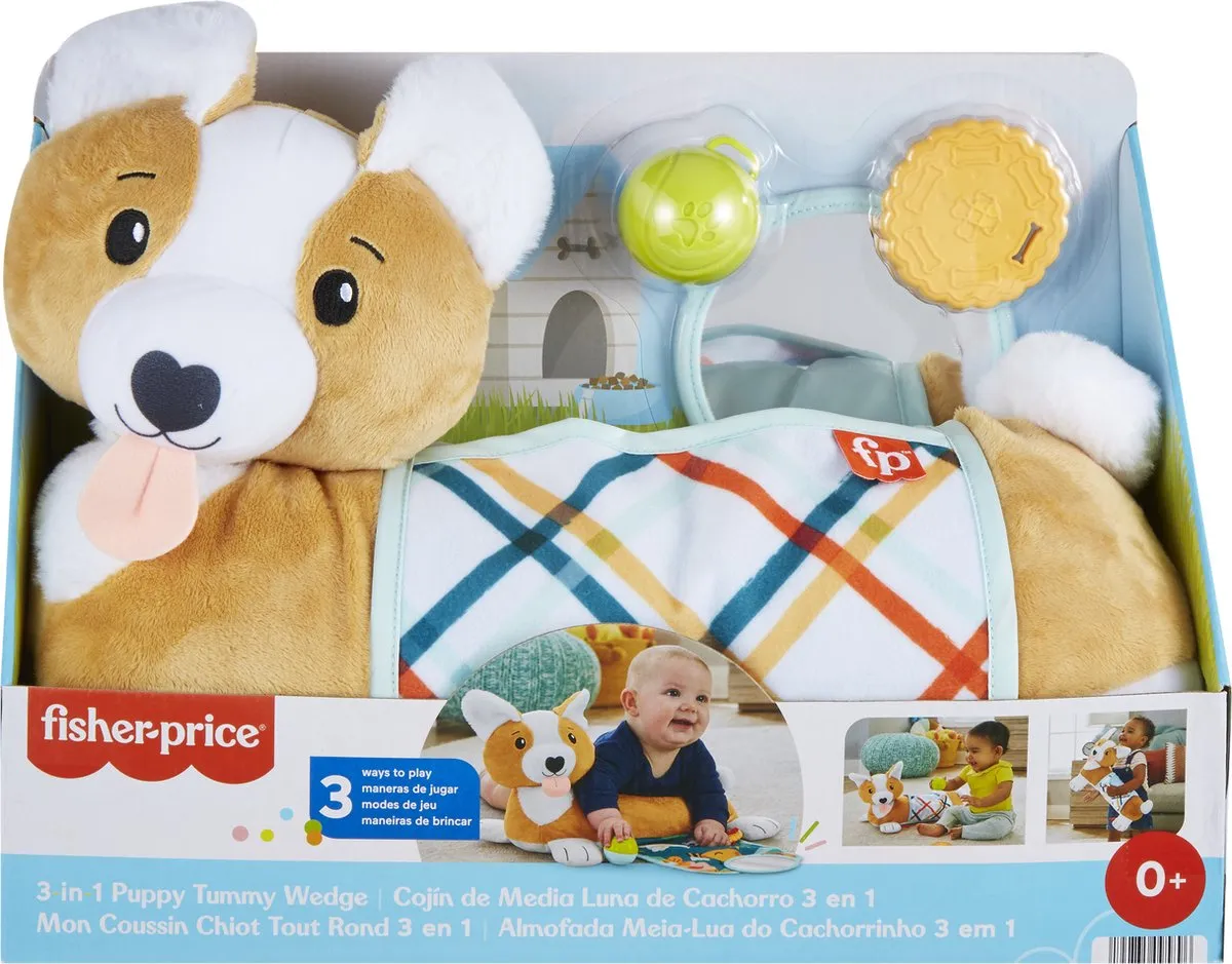 Fisher-Price 3-in-1 Puppy Tummy Wedge Speelgoed
