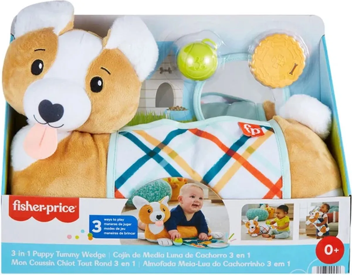 Fisher-Price 3-in-1 Puppy Tummy Wedge Speelgoed - Multi - afbeelding 4 van 6