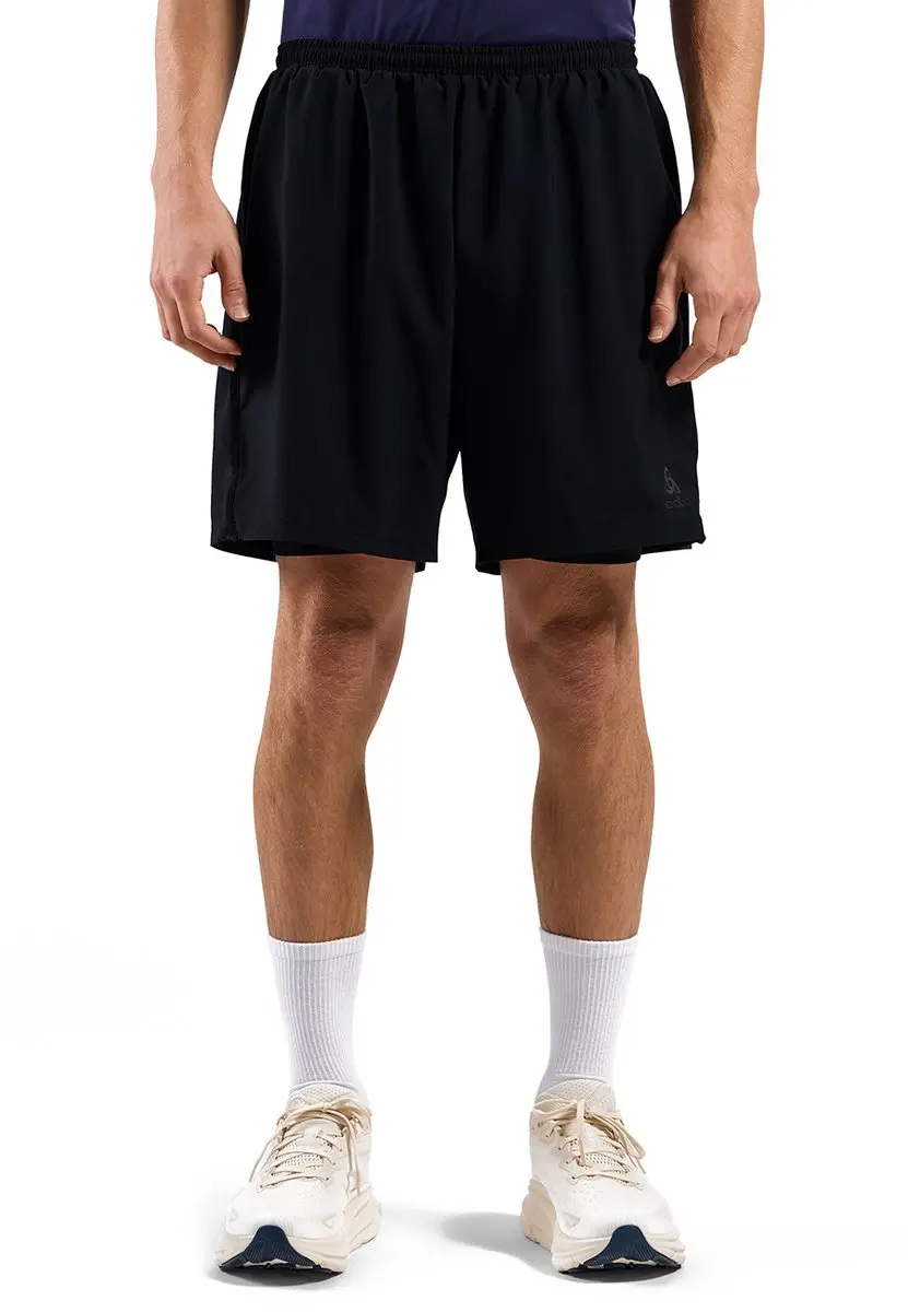 ODLO 2-in-1 Short Essential 6 Inch - Maat L - Zwart