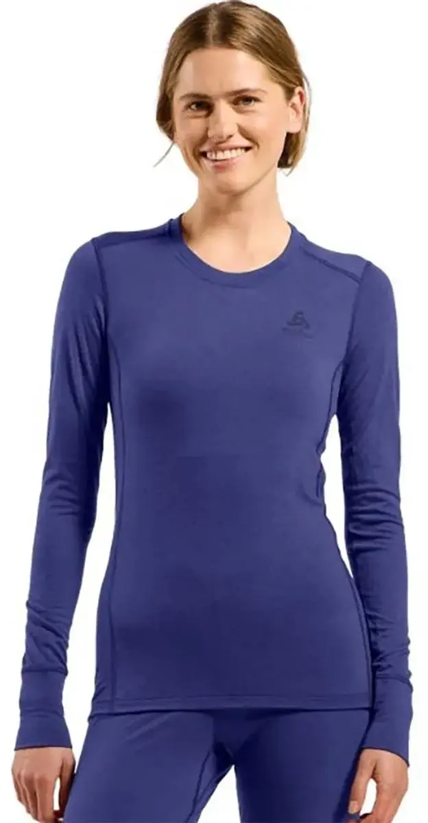 Odlo Merino 200 Lange Mouwen Basislaag Blauw L Vrouw
