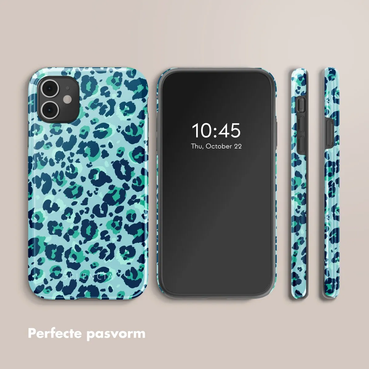 Selencia Hoesje iPhone 11 Wild Spots Light Blue