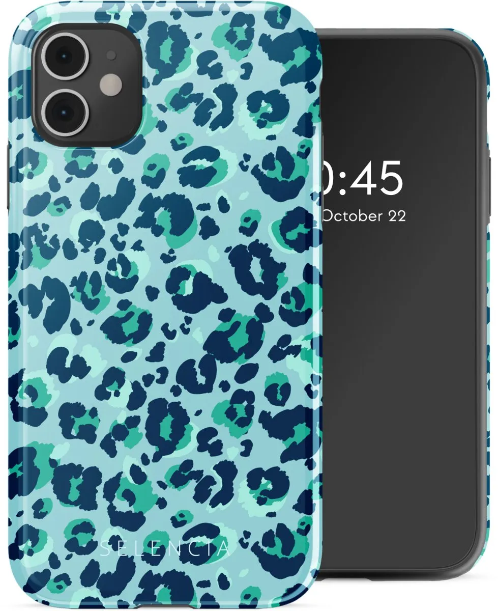 Selencia Hoesje iPhone 11 Wild Spots Light Blue