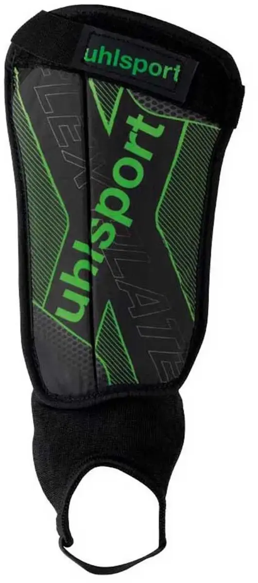 Uhlsport Flex Plate Scheenbeschermer M - Zilver/Fluo Groen/Zwart