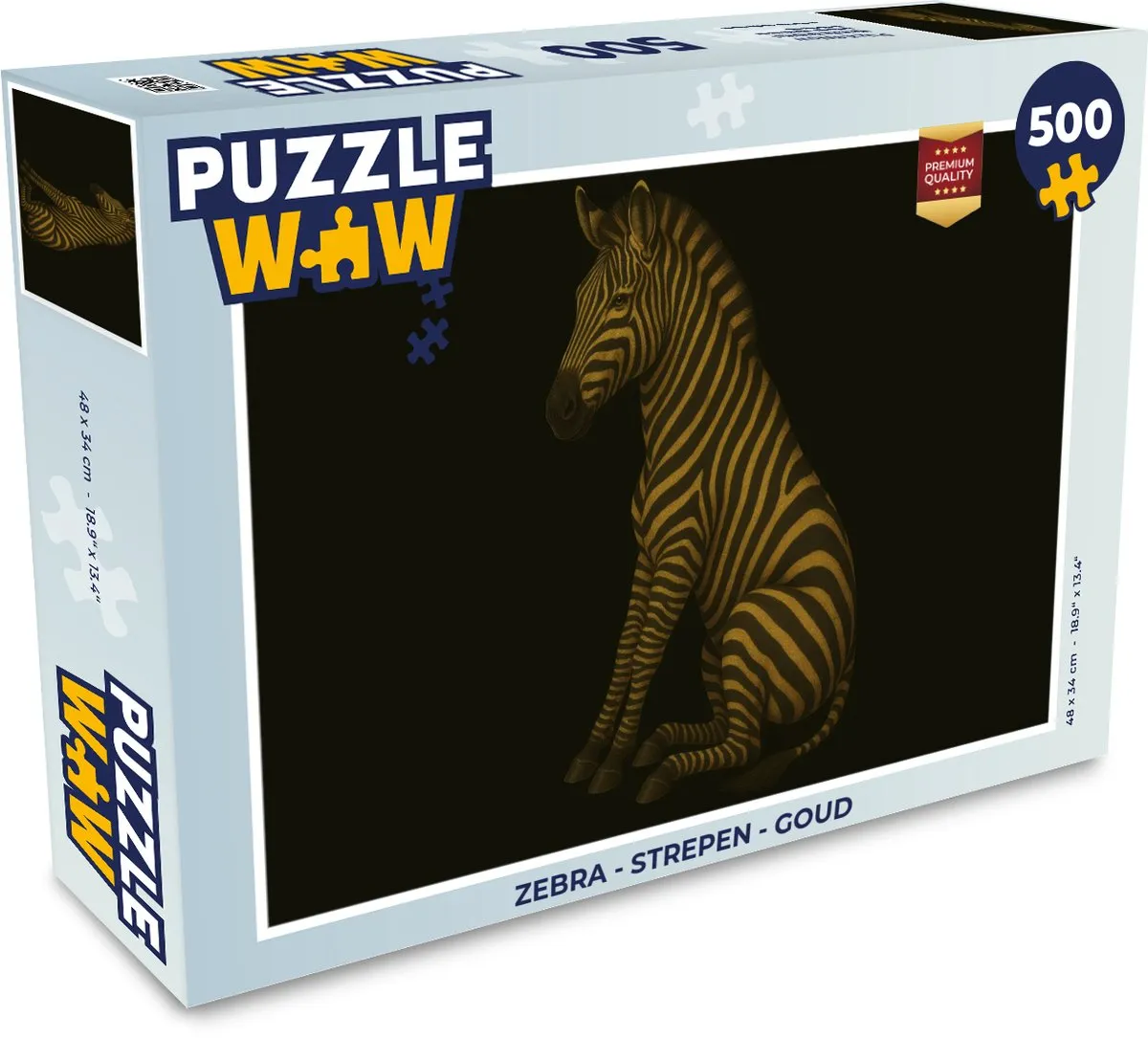 PuzzleWow Zebra Legpuzzel 500 Stuks
